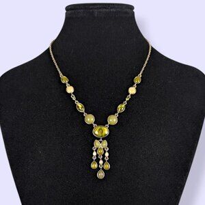 (2/$20) Green Abalone Statement Necklace